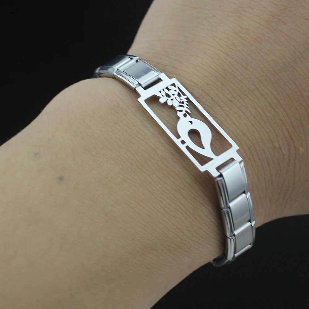 Женский браслет из нержавеющей стали Hapiship очаровательные птицы 9 мм ювелирное