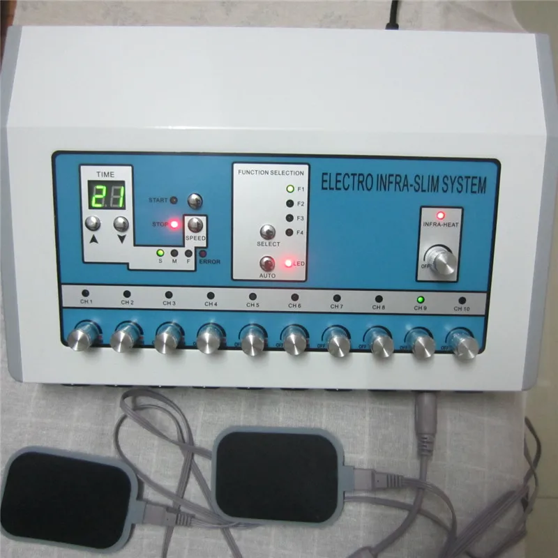 2 в 1 электрод микротоков русская волна тела мышечный Стимулятор EMS машина с