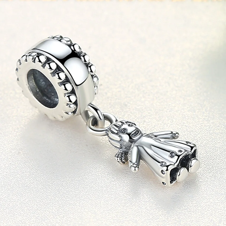 ELESHE новый 100% 925 пробы серебряная пара маленькая девочка & Подвеска для мальчика