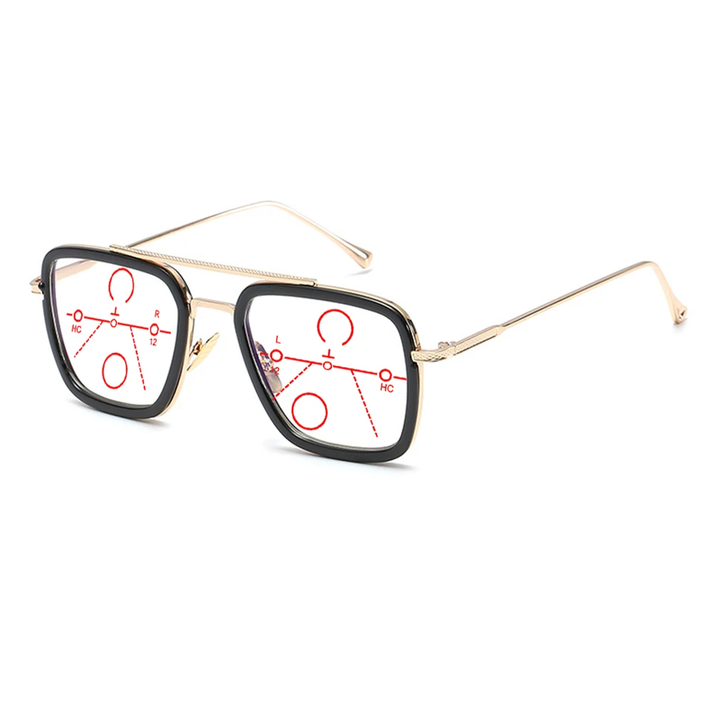 

Alloy Double Bridge Rectangle Men Progressive Multifocal Reading Glasses +0.75 +1 +1.25 +1.5 +1.75 +2 +2.25 +2.5 +2.75 To +4