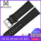 Ремешок MAIKES для часов DW daniel wellington, тонкий браслет из натуральной кожи, аксессуары для часов 16 18 19 20 22 мм