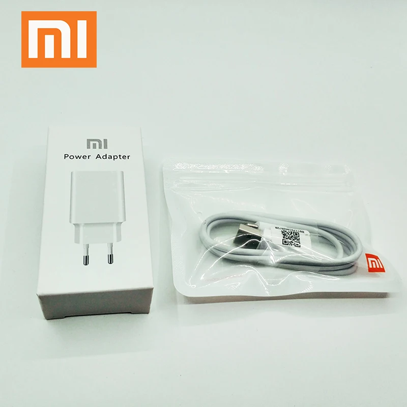 Адаптер зарядного устройства Xiaomi 5V2A с европейской вилкой кабель Micro USB/Type C для mi 9