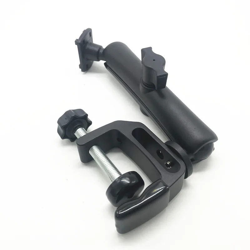 Тяжелая нагрузка алюминиевый 1 дюйм резиновый Шаровой Зажим крепление 15 см длина