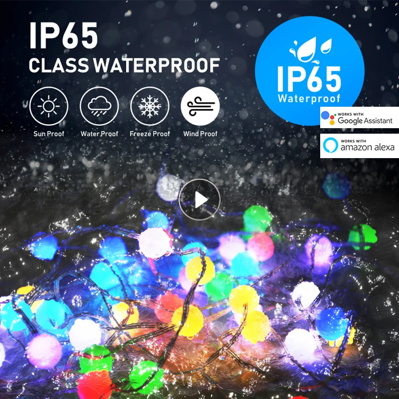 

16.4/32.8ft Tuya WIFI Wireless RGB Waterproof Strip Neon Light Kit Christmas