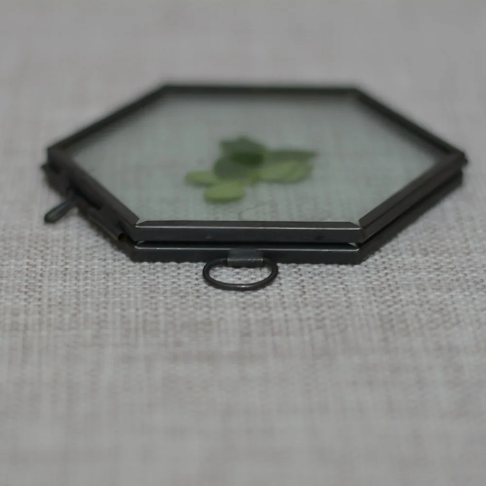 Античная Шестигранная подвесная стеклянная кованая железная декоративная