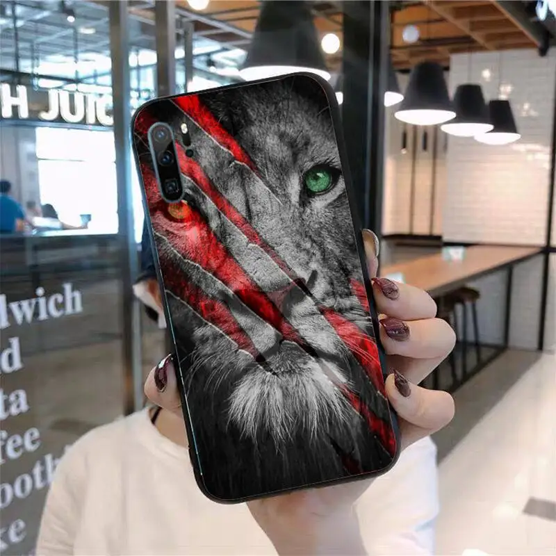 

Tiger Leopard Lion Phone Case For Huawei P20 P30 P40 lite Pro P Smart 2019