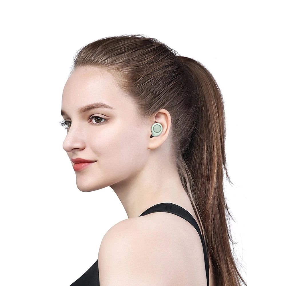 Aixin TW60 с зарядный Чехол спортивные bluetooth гарнитуры Невидимый In Ear дизайн мини Шум