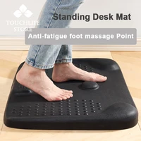 standing office anti fatigue elastic foot mat massage stress relief floor mat pu waterproof non slip kitchen mat christmas gift