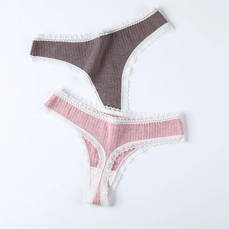 

3Pcs Women's Cotton G-String Thong Sexy Panties for Women Bow Seamless Briefs Underwear Intimate Lingerie Ladies T-back Low-Rise