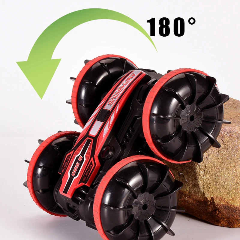 

2.4G Electric Remote Control Amphibious Remote Control Car Toy Boys And Girls Four-wheel Drive Climb Double Stunt Dump Car Toys