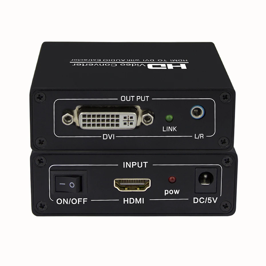 Преобразователь аудиосигнала HDMI-DVI + аудиовыход Aux для PS4 ноутбука ПК монитора DVI |