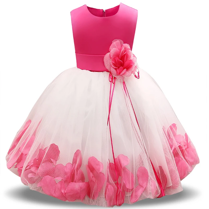 Fairy Flower Girl Dresses For Wedding First Holy Communion Dress Girls Childrn Kids Party Tulle Costume Frocks 10 Years | Детская одежда