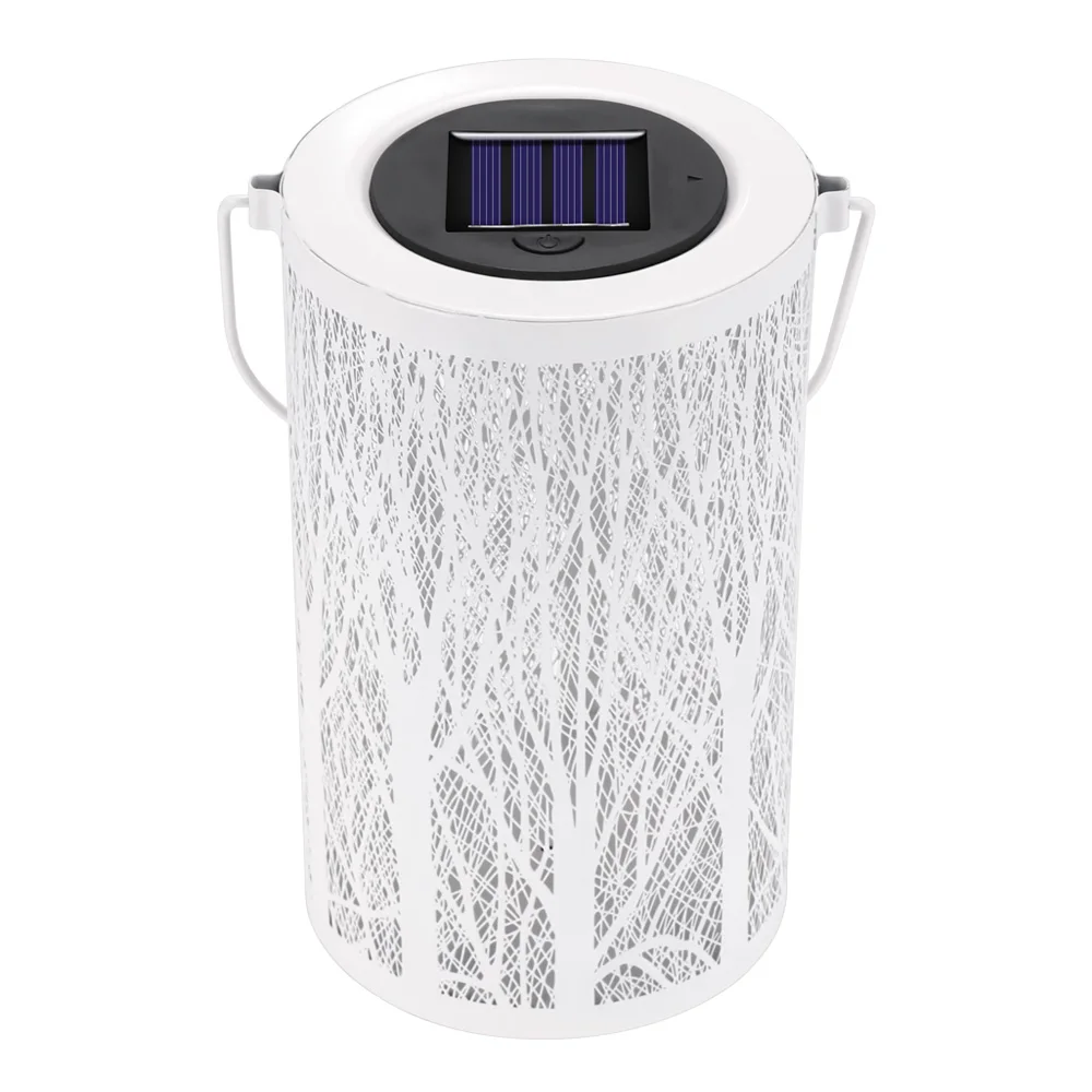 Солнечный цилиндрическая лампа Ночной Светильник Подвесной Фонари патио IP44