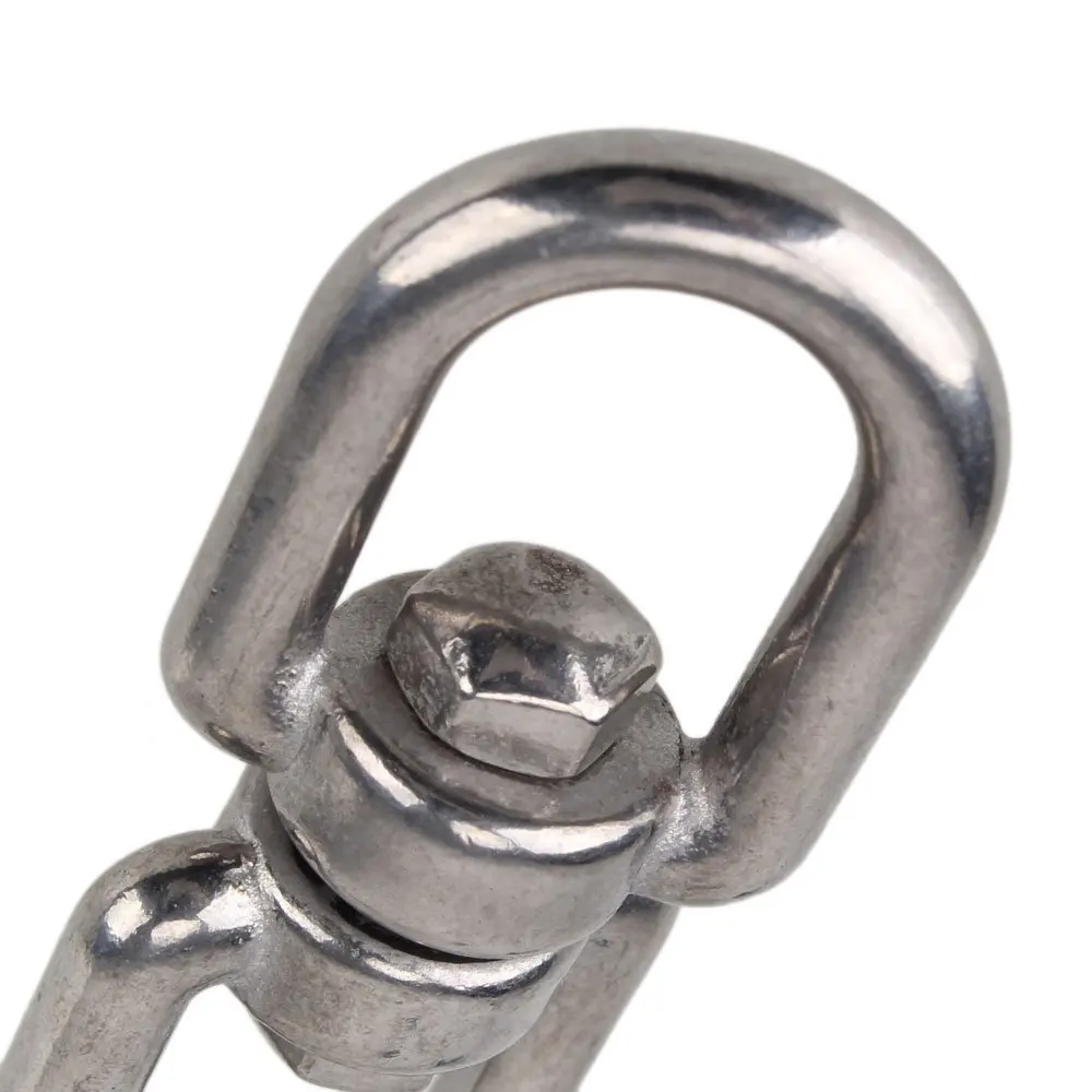 Серебряная 304 нержавеющая сталь 8 форм М6 вращающаяся Пряжка безопасный