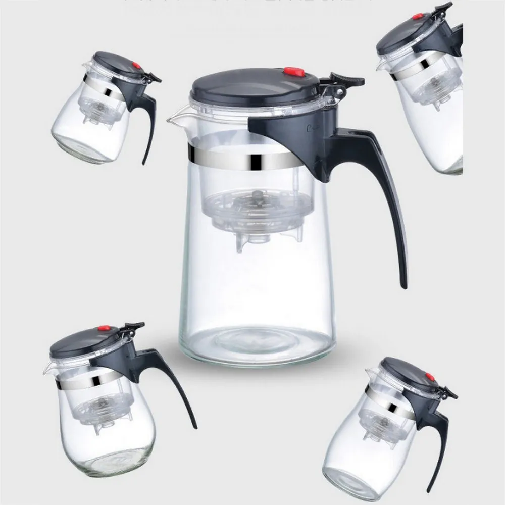 Заварочный чайник прозрачный фильтр из боросиликатного стекла термостойкий