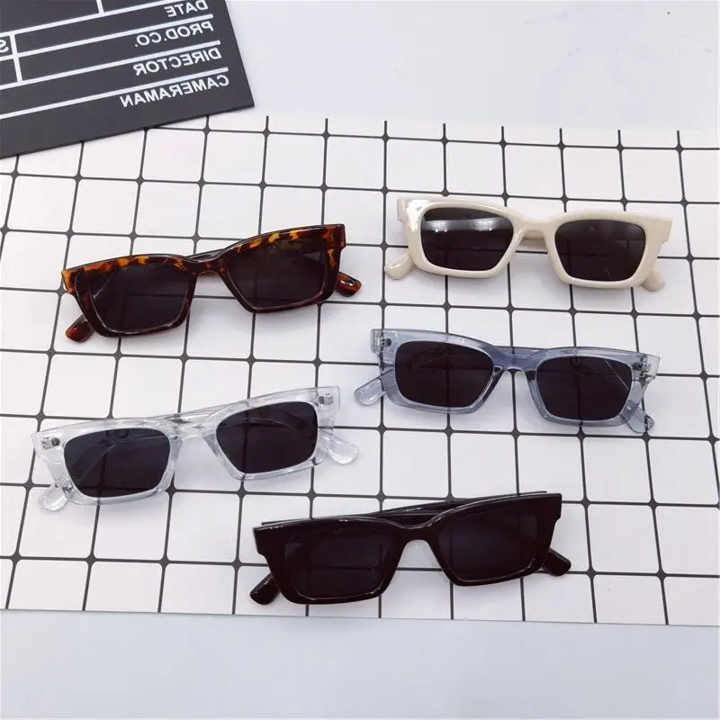 

Мужские солнцезащитные очки Wo, модные трендовые очки 2020 года, квадратные очки в маленькой коробке, черные, розовые линзы, винтажные, кошачий ...