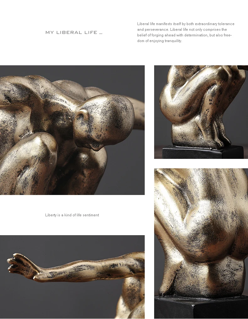 

Home Sculpture Diver Sports Model Home Decoration Resin Sculpture Home Supplies Handicraft Decoration