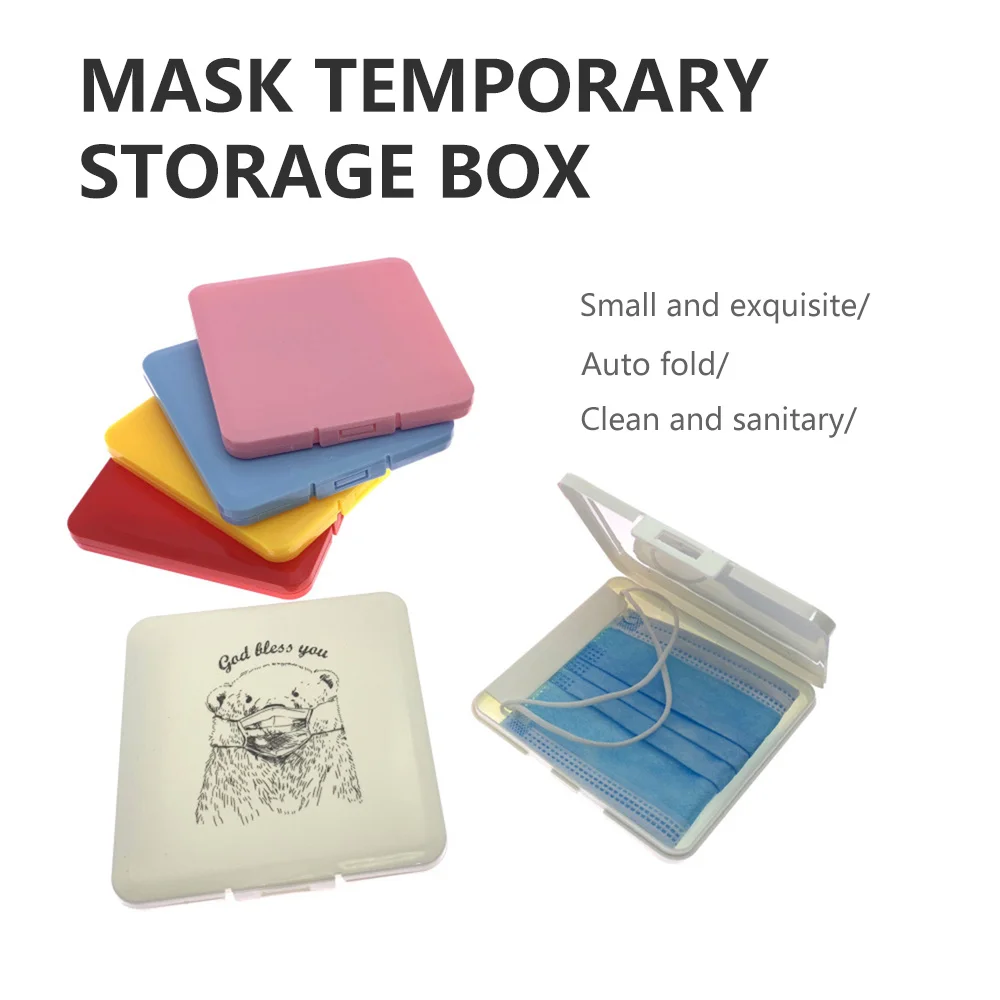 Фото Маска для лица чехол переносные коробки хранения маски Экологически чистая