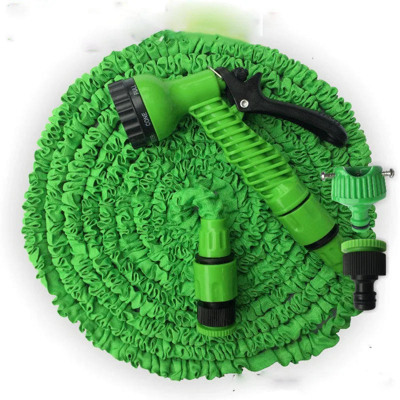 

Expandable Garden Water Gun Hose 25-200FT Magic PVC Reel Pipe with 7 Spraying Mode Water Gun for Garden Farm Irrigation Car Wash