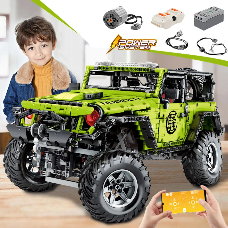2343 шт. technic wrangler автомобиль искатель приключений внедорожник 1:8 6x6 2425 MOC G63AMG 6X6 LAND