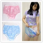 ABDL подгузник для взрослых ПВХ Многоразовые Детские Брюки Подгузники одноразовый бикини под пластик плавки DDLG пижамы для детей и взрослых, новое нижнее бельё для девочек синие детские подгузники