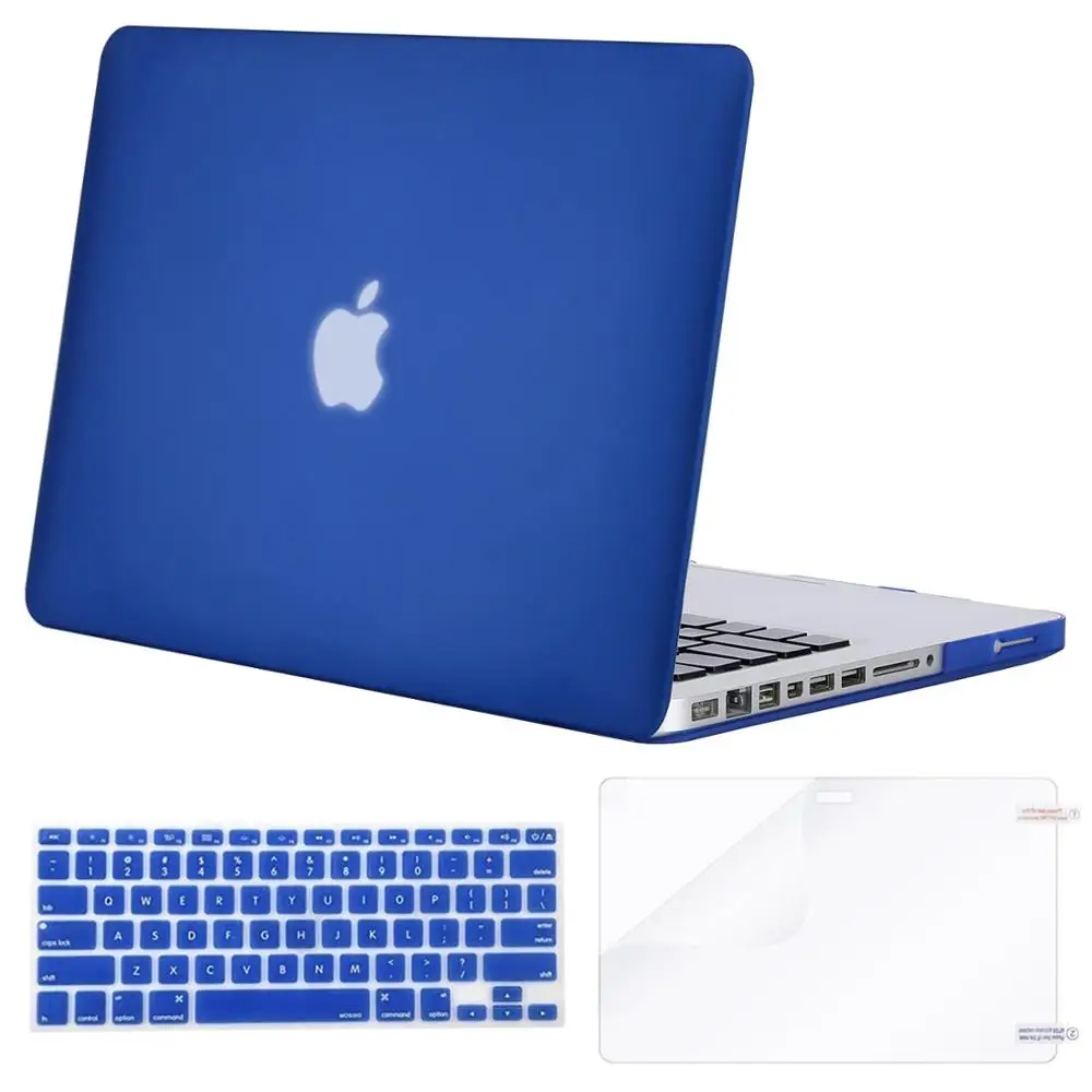 Чехол MOSISO для Macbook Pro 13 дюймов, чехол для ноутбука Macbook Pro 13 CD Drive A1278 2008-2012+ силиконовый чехол для клавиатуры - Цвет: Blue