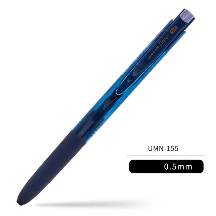 UNI Signo RT1 UMN-155 гелевая ручка 0,38/0,5 мм K6 версия гелевая ручка для письма цветная ручка водопроводная ручка студенческие Обучающие канцелярские принадлежности низкое Демпфирование - Цвет: Blue black 0.5