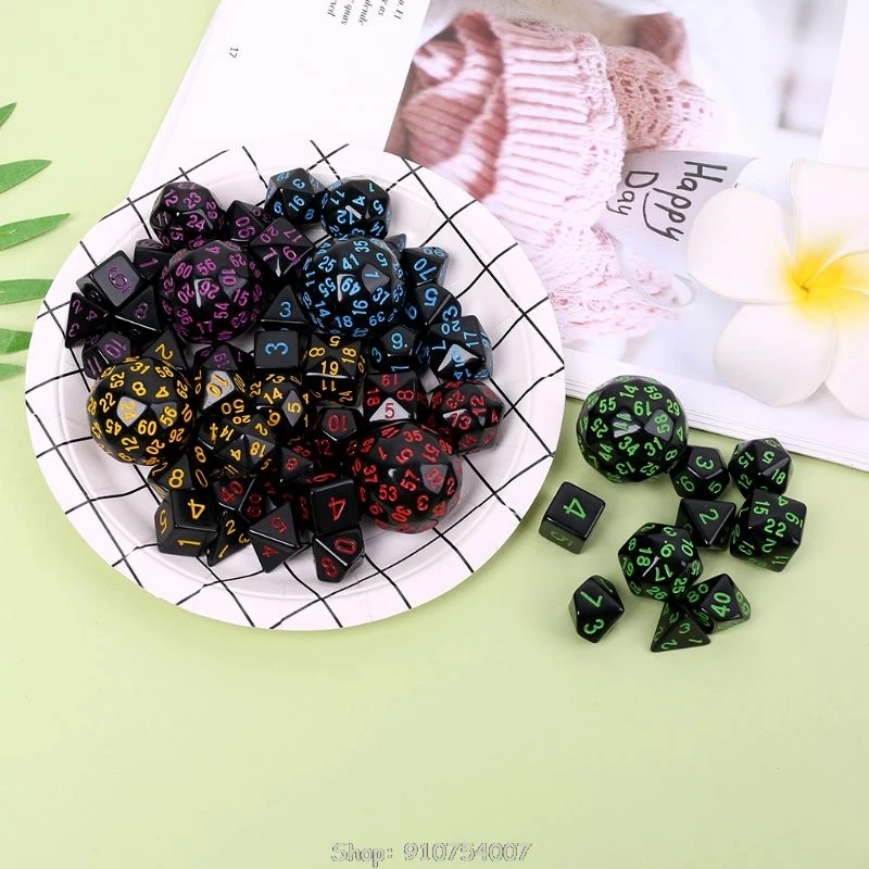 10 шт./партия многосторонние игральные кубики смешивающие вечерние игры клубы