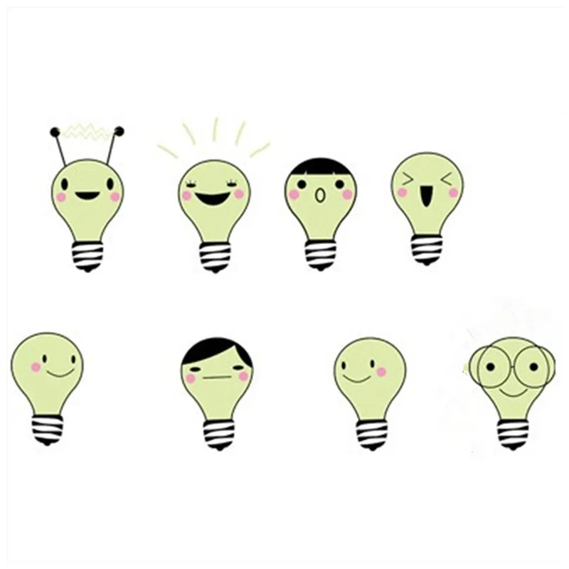 Детские любимые светящиеся наклейки Забавные 3d светильник лампа светится в