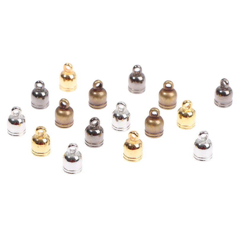 

50pcs/lot Necklace End Tip Tassel Caps Beads Cap End Cap For Jewelry Making Findings DIY Handmade Accessories Supplies