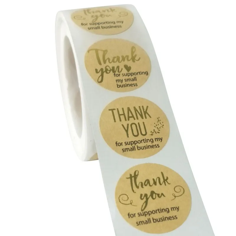 

500 Pcs Sealing Stickers Thank you Love Scrapbooking Stickers Gift Decorations Labels Packaging Seal Labels Stationery Stickers