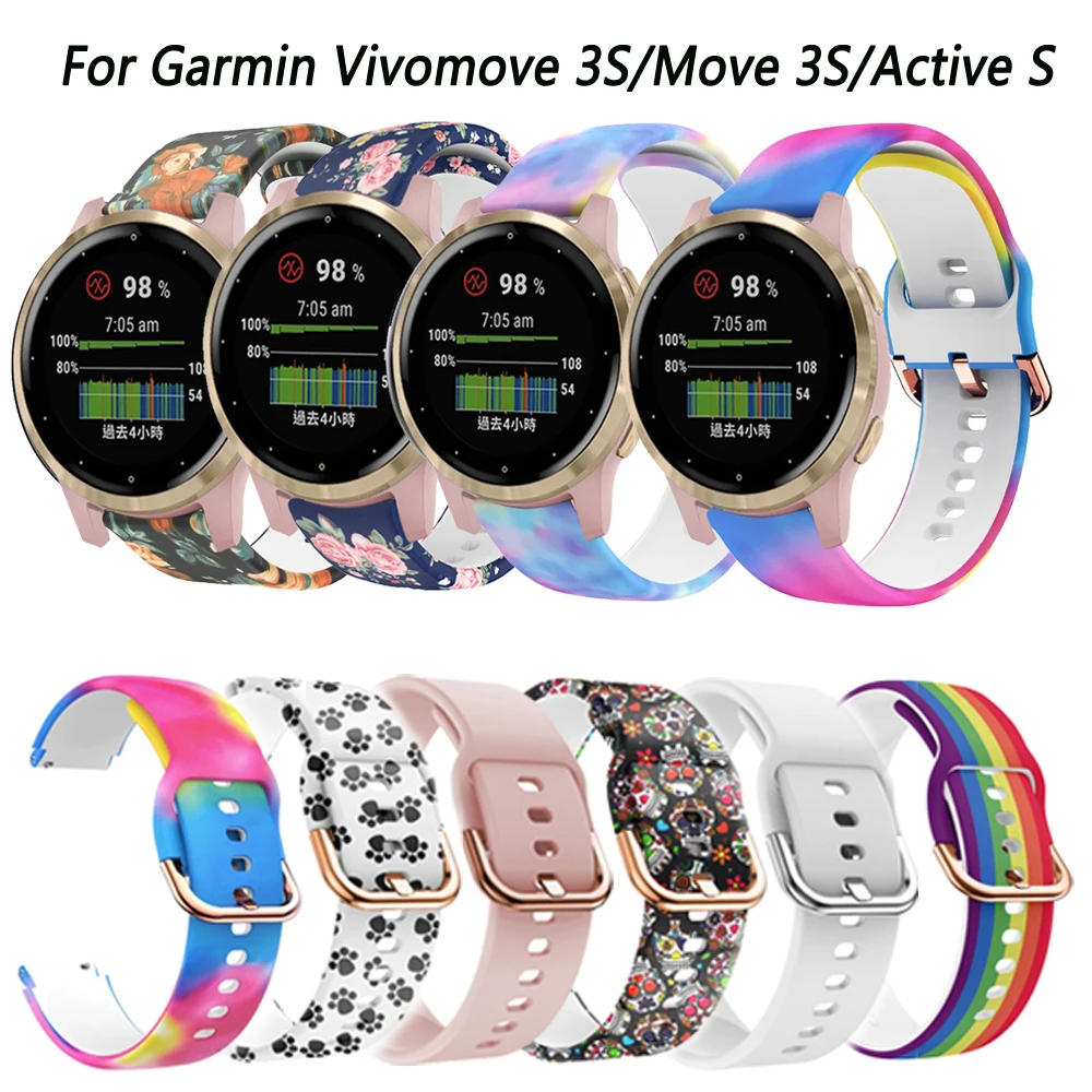 

18mm Smart Watch Band For Huawei Bracelet B5 Accessories Silicone Strap Wrist For Garmin Vivomove 3S/Move 3S/Active S Quick Fit
