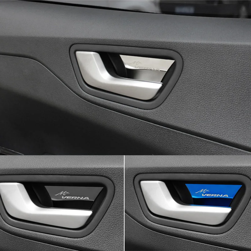 Украшение ручки двери салона автомобиля для Hyundai Verna аксессуары из нержавеющей