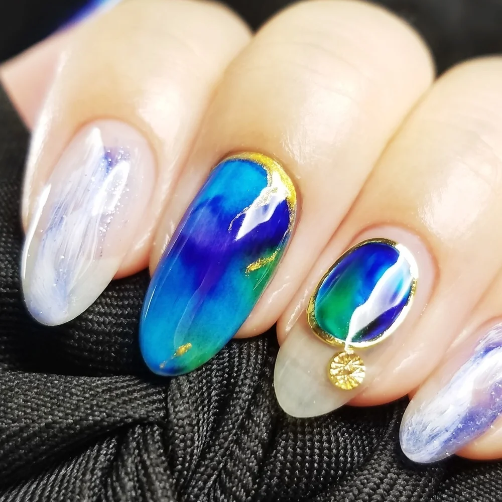 Modelones 9 шт./лот акварель цветок цветы лак для ногтей Гель Длительное Действие