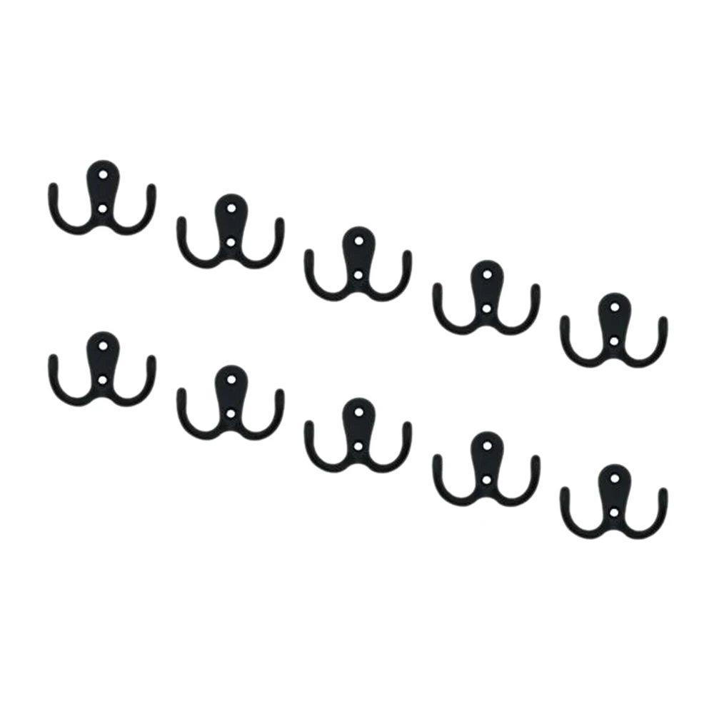 

10pcs Antique Alloy Hook Cabinet Hook Decoration Accessories Double Hook 55*41mm