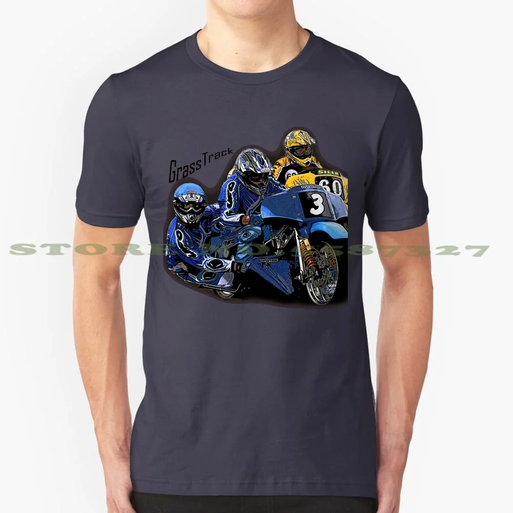 

Grass Track Tshirt Fashion Vintage Tshirt T Shirts Grasstrack Motorcycle Motorsport