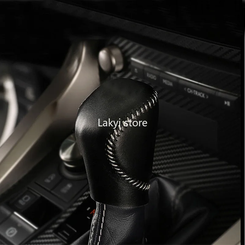 

Top Layer Leather Car Gear Head Shift Knob Cover Protector Sleeve for Lexus RX RX300 RX200t RX450h Car Gear Cover