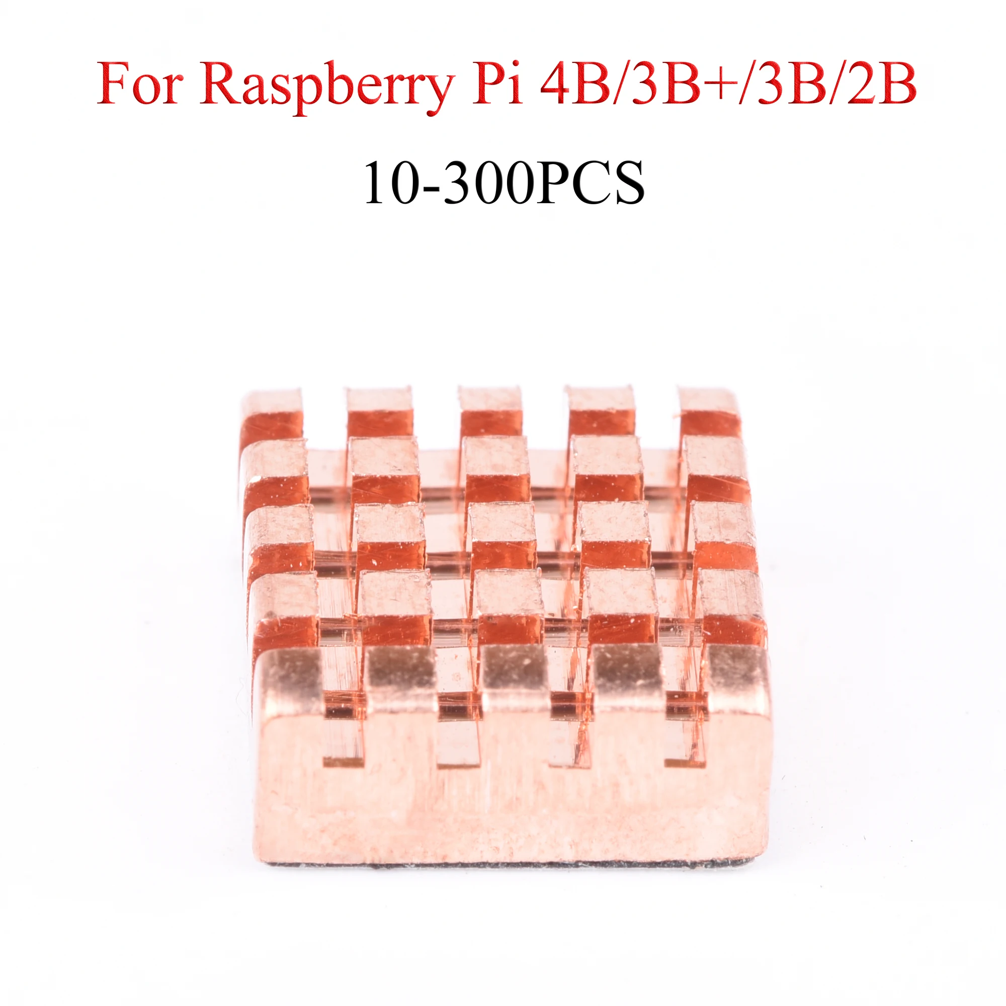 

10-300Pcs Heat Sink Metal Copper Cooling Heatsink Passive Cooler Pad Heat Dissipation Radiator For Raspberry Pi 4B/3B+/3B/2B