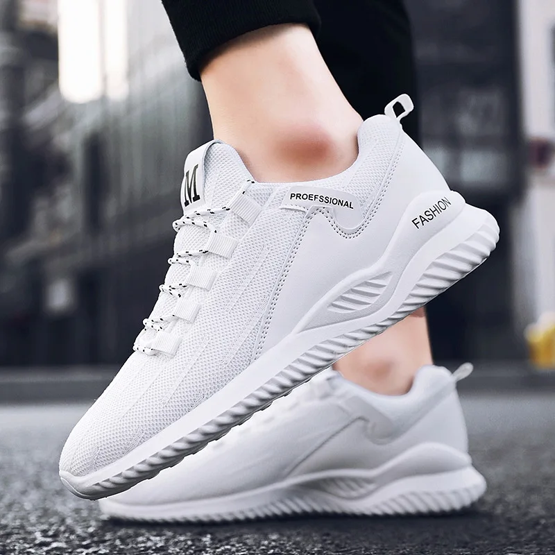 Кроссовки мужские сетчатые дышащие повседневная обувь для бега универсальные