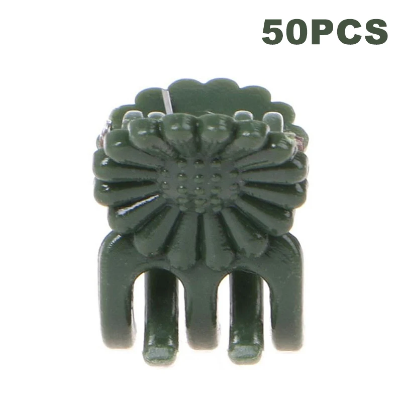 

50Pcs Garden Plant Support Clips For Orchid Hanging Vine Connects Plants Plastic Tree Shrub Tie Cane Farm Spring Clips Plant