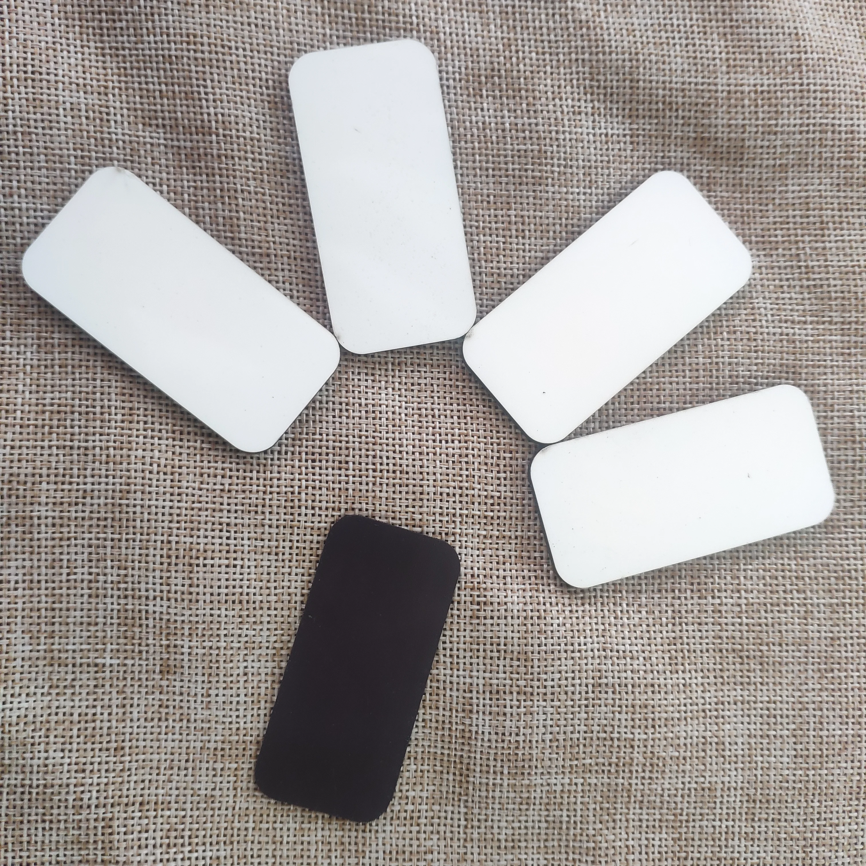 15 шт./лот сублимационные пустые магниты на холодильник деревянные прямоугольные