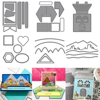 sweet home 3d shadow box heartfelt notes mountain landscapes desert metal cutting dies scrapbooking for card making diy crafts