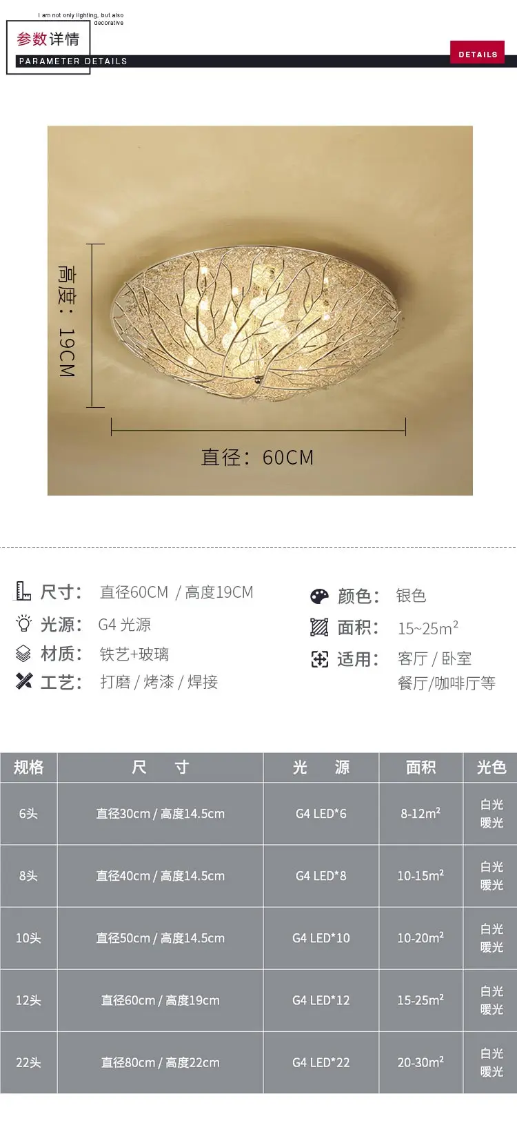 Aluminum Bird Nest Ceiling Lamp Round Handmade Mediterranean Conference Romantic Living Room Bedroom Study Terrace Creative