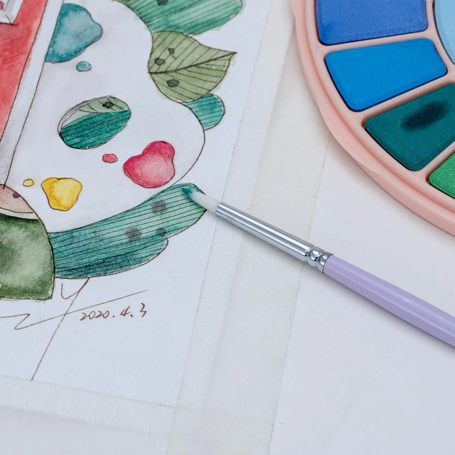 Рисование акварелью и гуашью HIMI Miya набор кистей для рисования с подсветкой