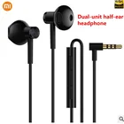 Наушники Xiaomi Mi 9 3,5 мм с микрофоном для Mi 10 litenote 10 A3 Redmi Note 9 9 9s MP4 MP3 PC Samsung Huawei