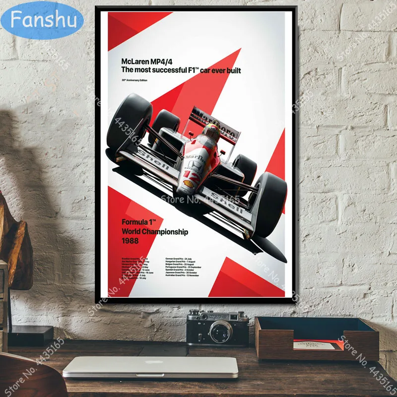 Художественный постер Айртон Сенна Спорт F1 гоночный Чемпион постеры и принты