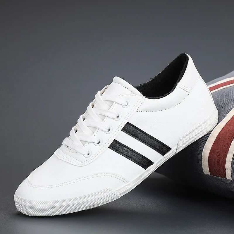 Новинка 2020 года Повседневная обувь из искусственной кожи Мужская зимняя уличная