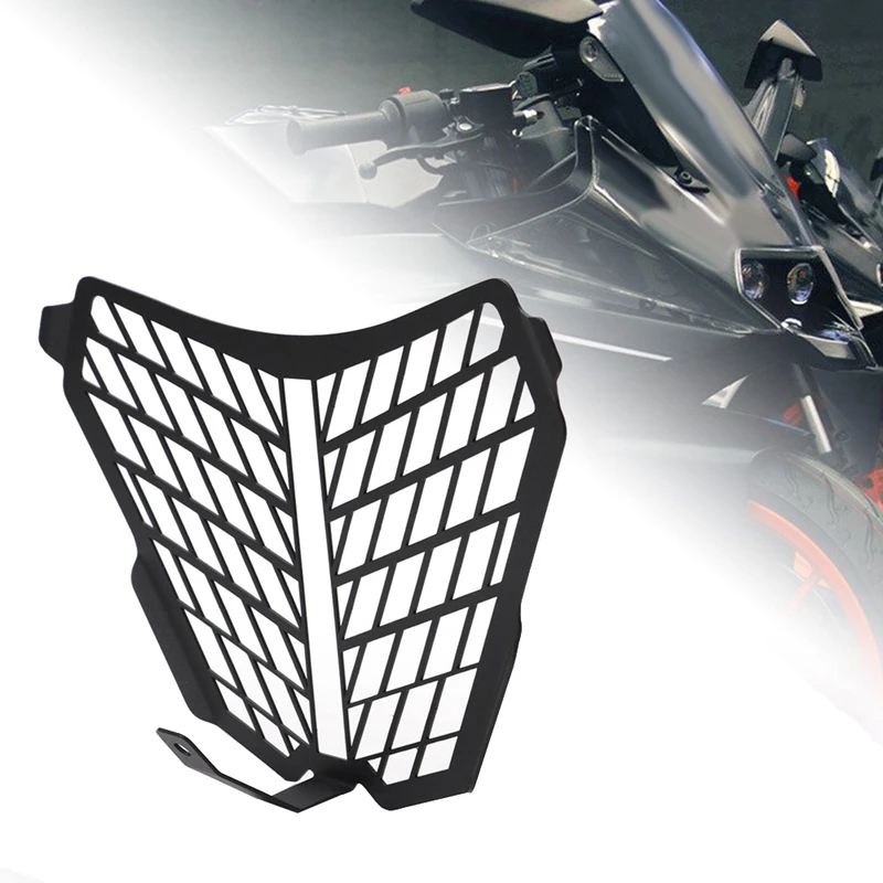 Motorcycle Accessories Headlight Protector Guard Head Light Lense Cover for KTM RC125 RC200 RC390 RC 125 200 390 15-18 | Автомобили и