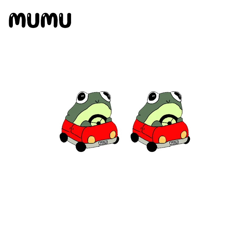 2020 новые милые Забавные лягушки серьги-гвоздики животные Акриловые Серьги Смола