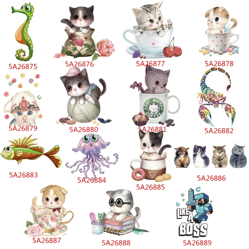 

Like A Iron On Patch DIY Heat Transfer Sticker Applique Clothing Fabric